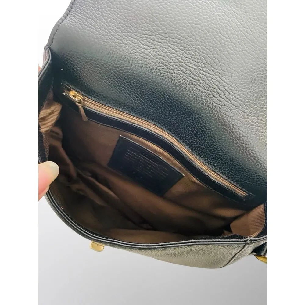 Vintage Coach 1994 Madison Carlyle 4401 Black Leather Crossbody Turnlock Italy - Picture 6 of 13